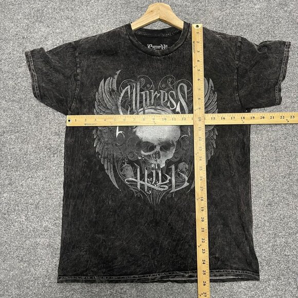 Vintage Cypress Hill Skull Wing Rock Band Graphic Mineral Wash T Shirt L - Picture 5 of 5
